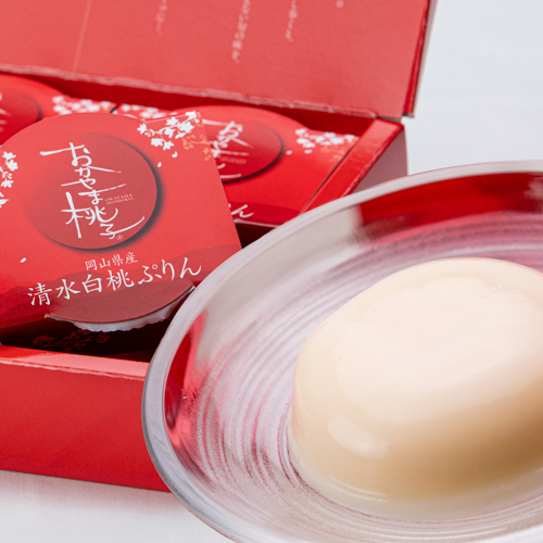 清水白桃プリン