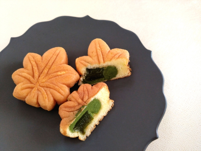 抹茶もみじ饅頭