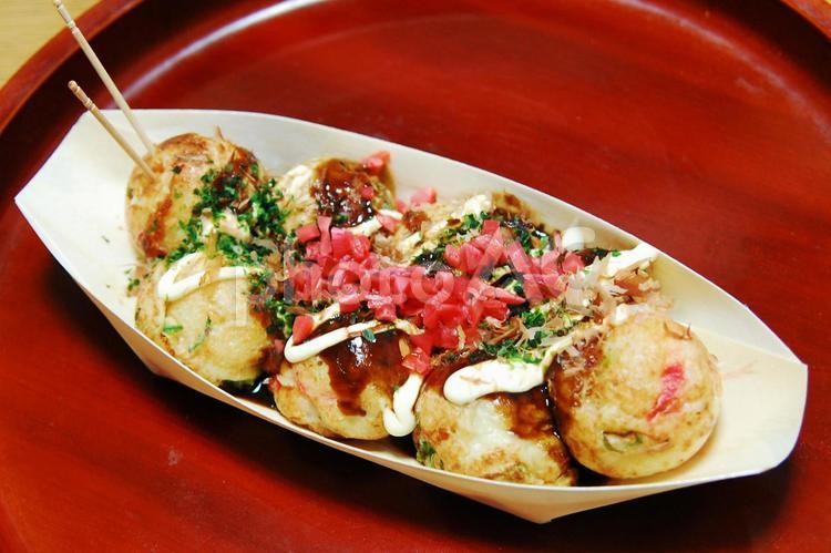 Takoyaki octopus balls street food
