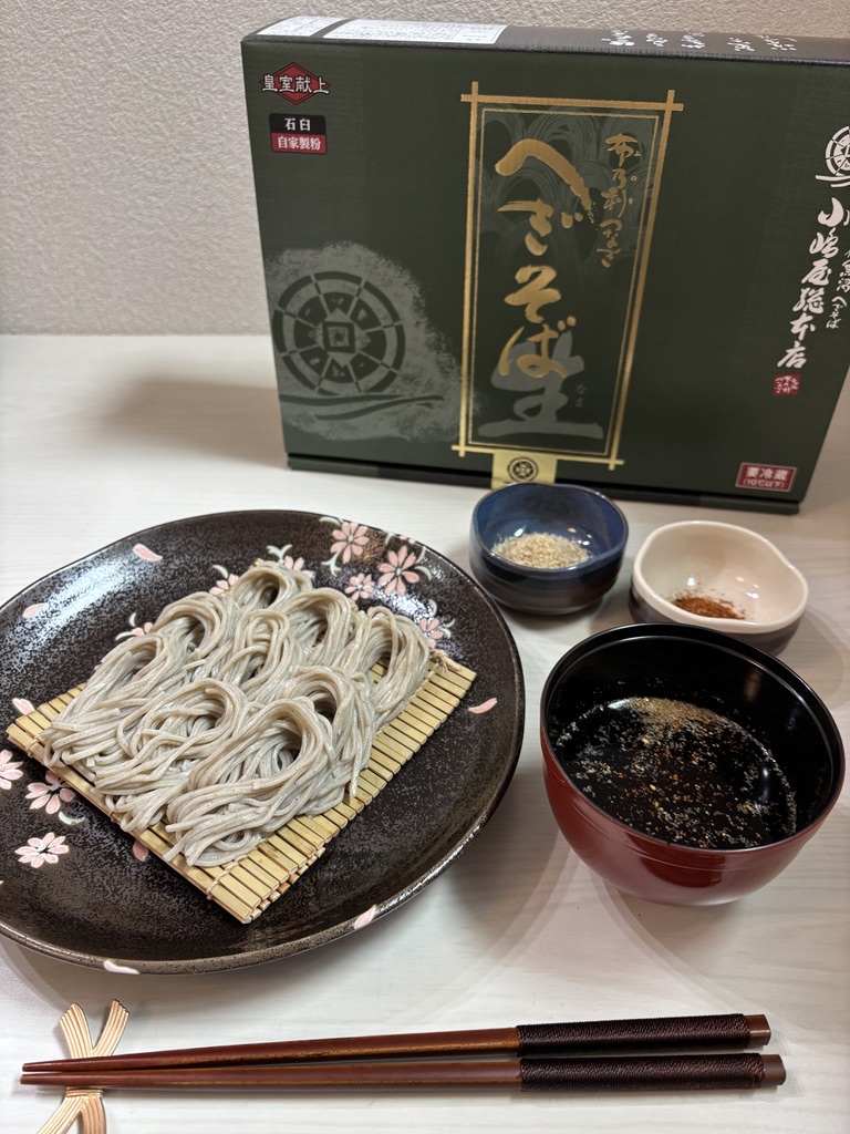 Kojimaya Hegi-Soba (小嶋屋総本店 へぎそば) — purchased and photographed by the Kasegeya editorial team